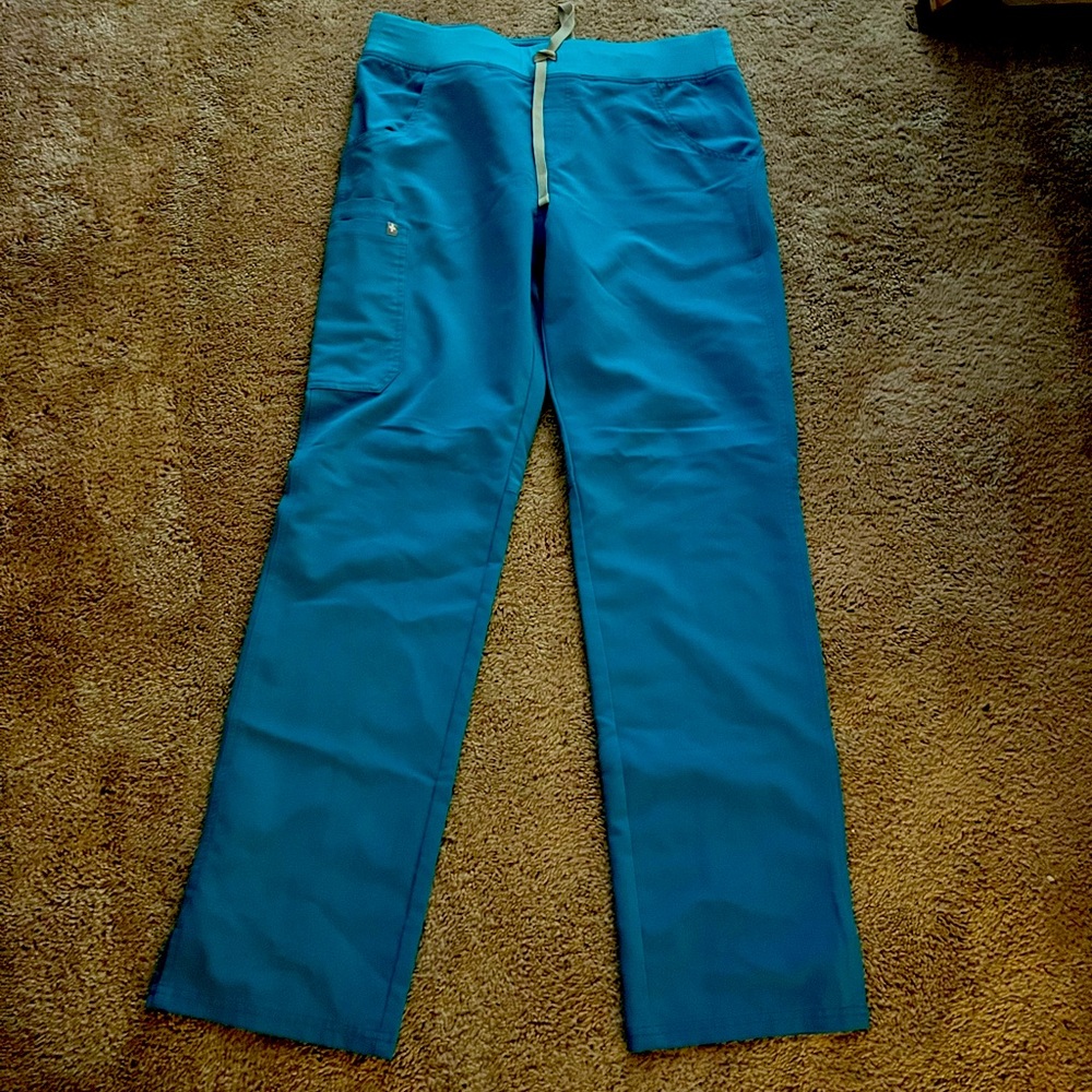Figs Kade Scrub Bottoms - Teal - Medium Tall